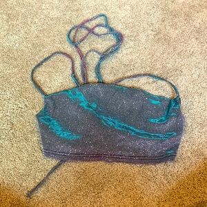 Cute crop top wrap around waist